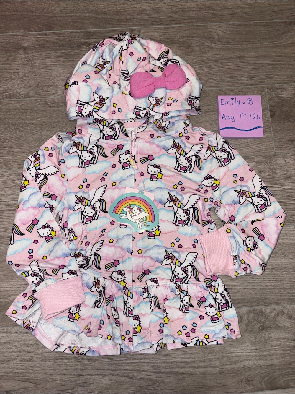 Posh Peanut Bamboo French Terry 3/4T NWT